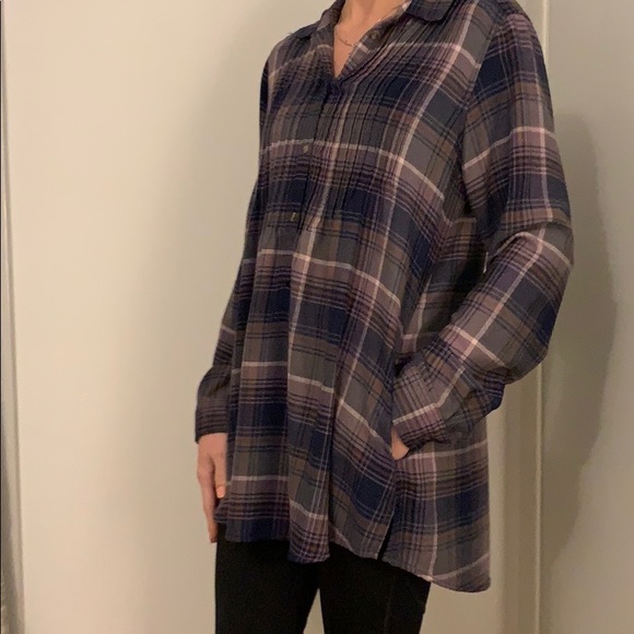 Half button down flannel - Picture 2 of 3